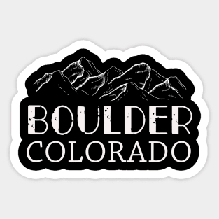 Boulder Colorado Boulder Co Colorado Sticker